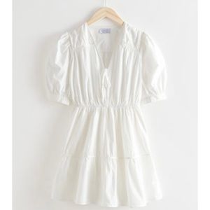 Tiered Puff Sleeve Mini Dress